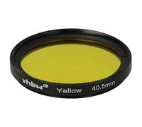 vhbw Universal Yellow Colour Filter for Digital Camera Lenses with 40.5mm Filter Thread - Yellow Lens Filter, Full Colour