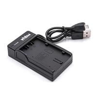 vhbw USB Battery Charger compatible with Panasonic NV-DS150, NV-DS25, NV-DS27, NV-DS28, NV-DS29, NV-DS29EG, NV-DS3, NV-DS30, NV-DS30A