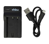 vhbw USB Battery Charger compatible with Sony DSC-P20, DSC-P30, DSC-P50, DSC-P505, DSC-P55 Digital Camera, Action Camera Batteries - Cradle