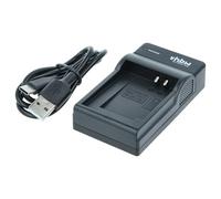 vhbw USB-C Charger compatible with Canon NB-13L, NB-12L Camera Battery - Cradle + USB-C Cable, Charging Indicator - Colour: black