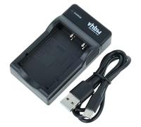 vhbw USB-C Charger compatible with HP L1812A, R07, ICOM BP-243, BP-244, Jenoptik LP37 Camera Battery + USB-C Cable, Charge Indicator