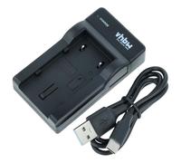 vhbw USB-C Charger compatible with JVC GZ-MG335, GZ-MG335HEX, GZ-MG435, GZ-MG365, GZ-MG365HEX Camera Battery + USB-C Cable, Charging Indicator