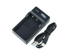 vhbw USB Charger compatible with Fuji/Fujifilm NP-140 Camera Batteries - Cradle, Charging Status Indicator