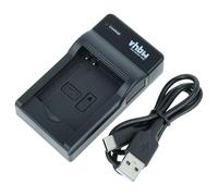 vhbw USB-C Charger compatible with Panasonic Lumix DMC-SZ9P, DMC-SZ9S, DMC-XS1K, DMC-XS1 Camera Battery + USB-C Cable, Charging Indicator