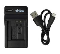 vhbw USB-C Charger compatible with Pentax WG-8, WG-90 Camera Battery + USB-C Cable, Charge Indicator