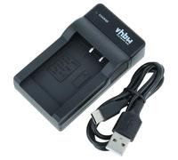 vhbw USB-C Charger compatible with Praktica Luxmedia DCZ 10.4, 8213, DCZ 8.3 Camera Battery + USB-C Cable, Charge Indicator