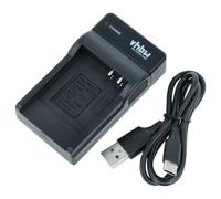 vhbw USB-C Charger compatible with Samsung IA-BH125C, IA-BP125A Camera Battery + USB-C Cable, Charge Indicator