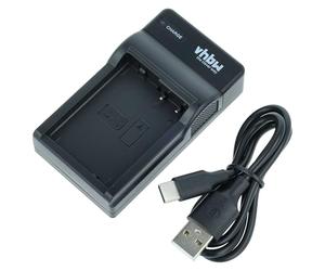 vhbw USB-C Charger compatible with Sigma DP1Q, DP1 Quattro, DP2Q, DP2 Quattro, DP3Q, DP3 Quattro, FP Camera Battery + USB-C Cable, Charge Indicator