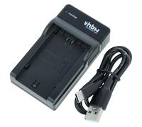 vhbw USB-C Charger compatible with Sony Alpha A7S III, A9, ILCE-6600, A7R III, A7 V Camera Battery - Cradle + USB-C Cable, Charging Indicator