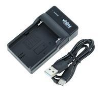 vhbw USB-C Charger compatible with Sony Hi8 CCD-TR416, CCD-TR3300, CCD-TR3000, CCD-TR300, CCD-TR3 Camera Battery + USB-C Cable, Charge Indicator