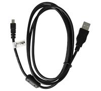 vhbw USB Cable Data Cable Replacement for Panasonic K1HA08CD0007, K1HA08CD0009, K1HA08CD0013, K1HA08CD0024, K1HA08CD0019, K1HY08CD0001, K1HY08YY0015 for Camera, Camcorder 150 cm