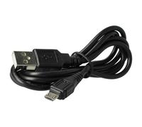 vhbw USB Cable to Micro USB 1 m Black for Panasonic HC-WX970, HX-WX979, HC-X810, HC-X929