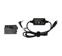 vhbw USB Charger compatible with Canon EOS Rebel T1i, Kiss X2, Kiss X3 Camera DSLR + DC Coupler (Replacement for Canon), 2m