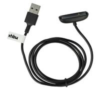 vhbw USB Charger compatible with Fitbit Inspire 2 Smartwatch Fitnesstracker - Charging Dock Black 100cm