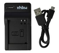 vhbw USB Charger compatible with Panasonic DMW-BCM13, DMW-BCM13E, DMW-BCM13PP Camera Battery - Cradle, Charging Status Indicator, 4.2 V