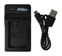 vhbw USB Charger compatible with Sony Alpha NEX-C3, NEX-C3A, NEX-C3D, NEX-C3K, NEX-F3 Camera Batteries - Cradle, Charging Status Indicator