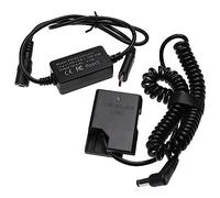 vhbw USB Charger Replacement for Nikon EN-EL15b for Camera DSLR + DC Coupler (Replacement for Nikon), 2m, spiral cable