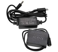 vhbw USB Charger Replacement for Panasonic DMW-AC8EG, DMW-AC8 for Camera DSLR + DC Coupler (Replacement for Panasonic), 2m