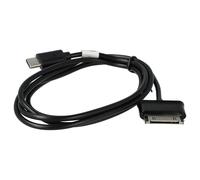 vhbw USB Charging Cable C compatible with Samsung Galaxy Tab 8.9 GT-P7320 Tablet - 100 cm Black