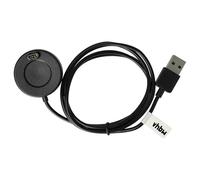 vhbw USB Charging Station compatible with Garmin Tactix 7, 353867 Smartwatch - Charging Cradle with Charging Cable, 100 cm Black