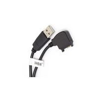 vhbw USB data cable for Nokia N73, N80, N90, N91, N92, N93 phone black