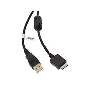 vhbw USB Data Cable (Type A to MP3 Player) Charger compatible with Sony Walkman NWZ-S639F, NWZ-S710F MP3 Player - black, 150cm