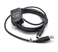 vhbw USB programming cable compatible with Allen Bradley MicroLogix 1000, 1200, 1400, 1100, 1500 Radio, black