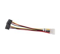 vhbw Y Power Cable to 2x SATA socket for Hard Drive, Power Adapter - 12 cm