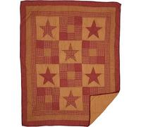 VHC Brands, Cotton, Burgundy Red, Throw Blanket