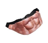 Vhersily 2025 Deals - Fanny Pack for Men Funny Gag Christmas Life Parcels Dad Dad Funny Fanny Pack Fake Belly Belly Bumbag, Coffee, Taglia Unica