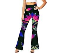 Vhersily Groovy Women's 60's Flared Trousers Multicolour, hot pink, S