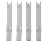 VHEUHZ Screw-On Hinges - Door Hinges Pack of 4 Nylon Hinges Compatible with Caravan or Motorhome Service Door SFD 26430 HP7 Plastic White