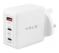 VELD Super-Fast 3 Port GAN Wall Charger - 65W