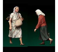 VHGHHVEJ 1/35 WWII European Refugee Resin Soldier Model Kit Unpainted Unassembled Resin Model //l9S5z4