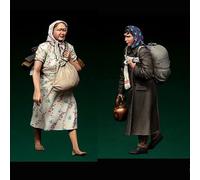 VHGHHVEJ 1/35 WWII European Refugee Resin Soldier Model Kit Unpainted Unassembled Resin Model //l9S5z5