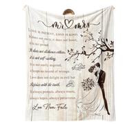 VHIKMLY Wedding Gifts for Couples 2026, Bridal Shower Gifts for Bride to Be, Wedding Blanket, Anniversary Mr and Mrs Gifts, Wedding Gifts for Newlyweds Marriage Throw Blanket 60"x50"