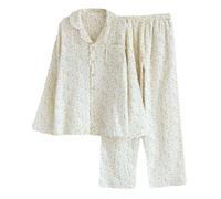 Vhitler Linen Set Coquette Womens Pajamas Set Summer Lounge Sets for Women Old Money Aesthetic, Floral01, S