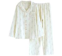 Vhitler Linen Set Coquette Womens Pajamas Set Summer Lounge Sets for Women Old Money Aesthetic, Floral02, S