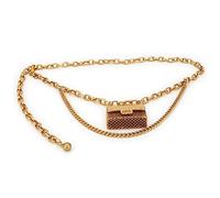 Vhitler Mini Belt Bag Waist Bag for Women Fashionable Small Waist Bag Belt Bags for Women Trendy Y2k Accessories, Golden-1, S