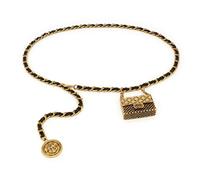 Vhitler Mini Belt Bag Waist Bag for Women Fashionable Small Waist Bag Belt Bags for Women Trendy Y2k Accessories, Golden-3, S