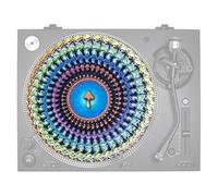 Vhjlfig 12 Inches Animated Zoetrope Slipmat Polyester Optical Illusion Turntable Mat Record Player Slip Pad Visual Effect for Music Lovers Collectors Home Studio Art Display Audio Equipment