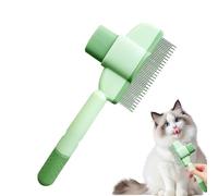 Vhjlfig 3 Pieces Pet Comb Cat Moulting Comb Pet Detangling Brush Self-Cleaning Flea Comb For Pet Detangling Pet Comb With Long & Short Stainless Steel Teeth For Removing Matted Knots & Tangles