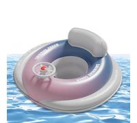 Vhjlfig Baby Swimming Ring, Inflatable Swimming Ring, Water Seat with Adjustable Safety Seat for Children for Sitting, Paddling, Playing