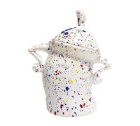 Vhjlfig Canister With Lid 20x18cm PVC Food Jars Canisters With Airtight Lid Food Storage Jar Desktop Creative Akimbo Cup Ornament For Coffee, Tea, Sugar, And Spices