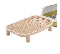 Vhjlfig Cat Litter Step - Double Layered Litter Ramp Box | Litterbox Storage Trapper Kitten Pedal Stairs for Apartment Bedroom Balcony Living Room Dorm Study