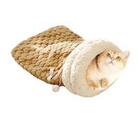 Vhjlfig Cat Sleeping Bag, Plush and Warm Bed for Indoor Use, Bordered Sleeping Area for Cats, Small Animals, Puppies, Rabbits, Kittens, Cats and Kittens