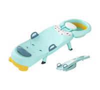 Vhjlfig Children's Shampoo Chair PP Portable Hair Washing Station with Reclining Bath Chair for Ages 0-10 Easy Fold Design Includes Basin for Baby Bathroom Parenting Toddler Hair Care