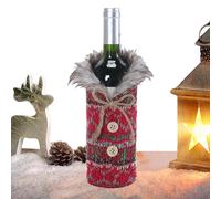 Vhjlfig Christmas Wine Bottle Covers, Soft Decorative Case, Festive Wine Protection Bag, For Family, Friends, Parties, Living Room, Kitchen, Bar