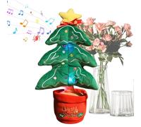 Vhjlfig Dancing Plush Christmas Tree Toy | Electric Singing Christmas Tree Toy with Light | Seasonal Decoration for Birthday Room Bedroom School | Home Dorm Office