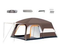 Vhjlfig Family Camping Tent | Cabin Type Camping with Separate Rooms - Waterproof for Outdoor Hiking Picnic Garden Beach Excursions Travel Adventure Mountain
